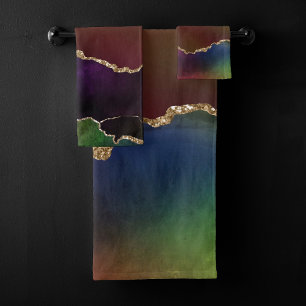 Agate foncé intense   Moody Rainbow Jewel Tone