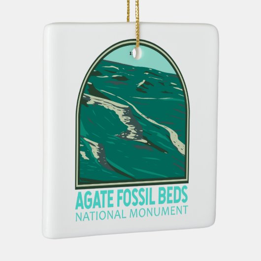 Agate Fossil Beds National Monument  Keramisch Ornament (Rechts)