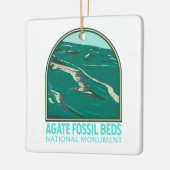 Agate Fossil Beds National Monument  Keramisch Ornament (Links)