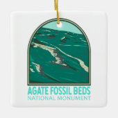 Agate Fossil Beds National Monument  Keramisch Ornament (Voorkant)