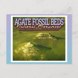 AGATE FOSSIL BEDS NATIONAL MONUMENT - NEBRASKA USA BRIEFKAART