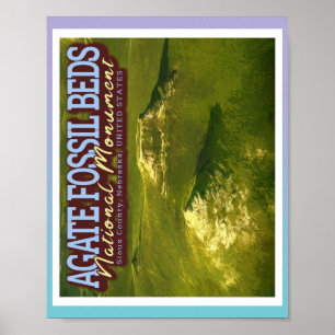 AGATE FOSSIL BEDS NATIONAL MONUMENT - NEBRASKA USA POSTER