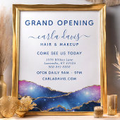 Agate Galaxy Celestial Stars Salon Grand Opening Flyer