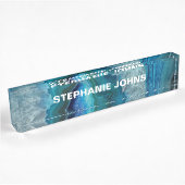 Agate Gemstone Geode Blue Turquoise White Pattern Naambordje