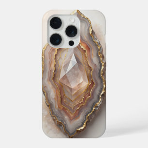 Agate géode cristal or luxe minéral art