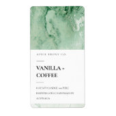 AGATE GEODE EMERALD JADE ÉTIQUETTE MODERNE VERT (Devant)