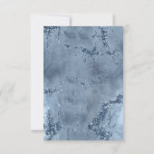 Agate Geode Glitter Vrijgezellenfeest Dusty Blue I Kaart (Achterkant)