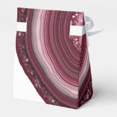 Agate Geode Glitter Wedding Burgundy ID647 Bedankdoosjes (Achterkant)