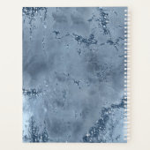 Agate Geode Glitter Wedding Plans Dusty Blue ID647 Planner (Achterkant)