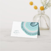 Agate Geode Glitter Wedding Table Blauwgroen ID647 (Achterkant)