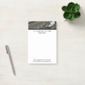 Agate geode goud zwart modern elegant post-it® notes (Kantoor)
