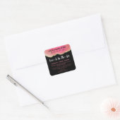 Agate Glitter Roze en Zwart Liefde Blend Labels (Envelop)