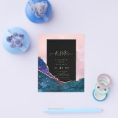 AGATE GLITTER RSVP Budget Flyer (Enkel)