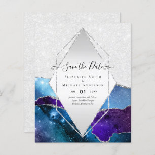 AGATE GLITTER Save the Dates Glamor BUDGET