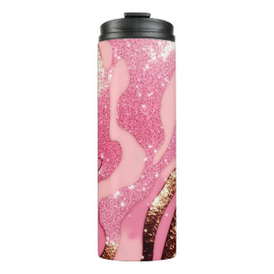 Agate Glitter Thermische Tumbler 12oz Thermosbeker