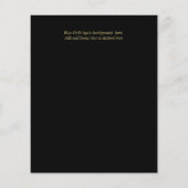 AGATE Gold BAR MITZVAH Flyer (Achterkant)