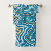 Agate graphique en or bleu (En situation)