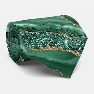 Agate Green Emerald Gold Cravate Marble Gemstone