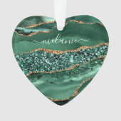 Agate Green Gold Parties scintillant Geode Marbre  (devant)