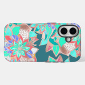 Agate groene levende koraal blauwgroen roos goudbl Case-Mate iPhone case (Achterkant (horizontaal))