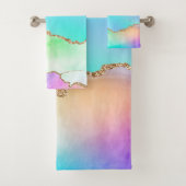 Agate Holo | Faux Iridescente Pastel Ombre Marble (En situation)