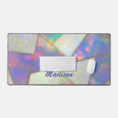 Agate holographique élégant géométrique (Clavier et souris)