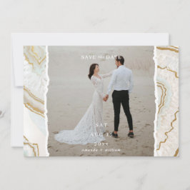 Agate Kwarts Achtergrond Foto Bruiloft Save The Date