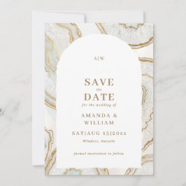 Agate Kwarts Achtergrond Foto Bruiloft Save The Date