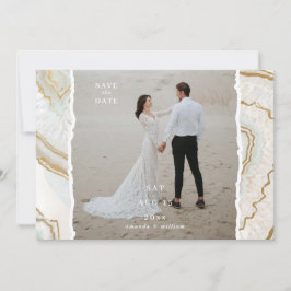 Agate Kwarts Achtergrond Foto Bruiloft Save The Date