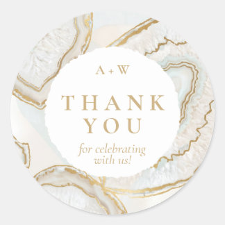 Agate Kwarts Achtergrond Ronde Sticker