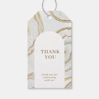 Agate Kwarts Textuur Dank je Cadeaulabel
