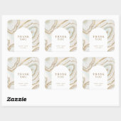 Agate Kwarts Textuur Vierkante Sticker (Vel)