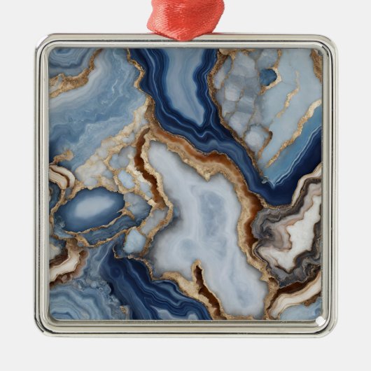 Agate Marble Ornement de Noël (Devant)