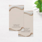 Agate Marble Pink Blush Geode Earring Display Card (Bureau)