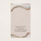 Agate Marble Pink Blush Geode Earring Display Card (Dos)