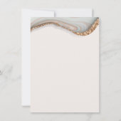 Agate Marble Stone Bride to be Advice Card Bedankkaart (Achterkant)
