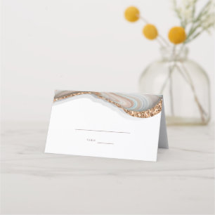 Agate Marble Stone Wedding Place Card