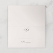 Agate Marble Stone Wedding Place Card (Buitenkant ongevouwen)