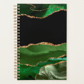 Agate Marbré Vert Émeraude Contemporain (Devant)
