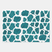 Agate Océan Sarcelle | Papier Cadeau Moderne Abstr (Devant 2)
