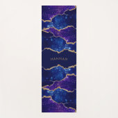 Agate Paars Hemels Aangepaste Naam Yogamat (Voorkant)