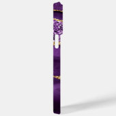 Agate Paarse Violet Gold Marble Jouw naam Gift Case-Mate iPhone Case (Achterkant / Rechts)