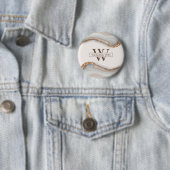 Agate Pierre Marbre Monogramme Nom Badge (En situation)