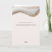 Agate Pierre Marbre Ses Vows Carte (Dos)