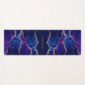 Agate Purple Celestial Custom Name Yogamat (Voorkant (horizontaal))