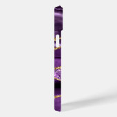 Agate Purple Gold Marble Nom personnalisé coque ip (Verso / Droite)