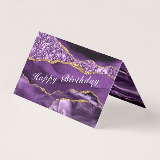 Agate Purple Gold Parties scintillant étincelle Ca (Front)