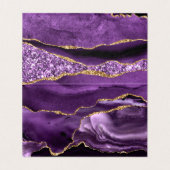 Agate Purple Gold Parties scintillant étincelle Ca (Inside Unfolded)
