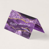Agate Purple Gold Parties scintillant étincelle Ca (Back)