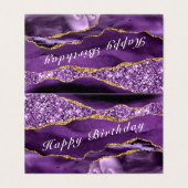 Agate Purple Gold Parties scintillant étincelle Ca (Outside Unfolded)